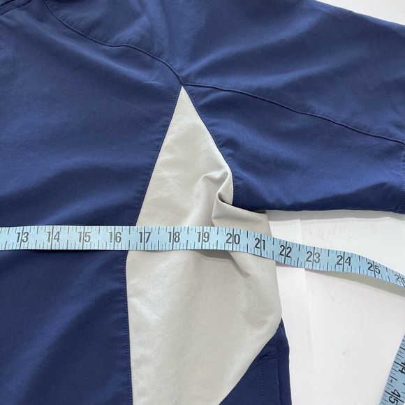 New Balance Short Sleeve Ace Baseball 1/4 Zip Top Jacket Men's Medium Blue - Picture 5 of 6